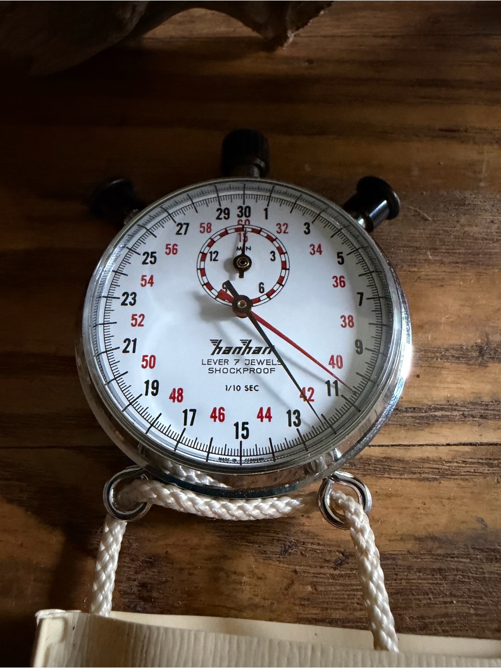Hanhart White Dial Vintage Stopwatch